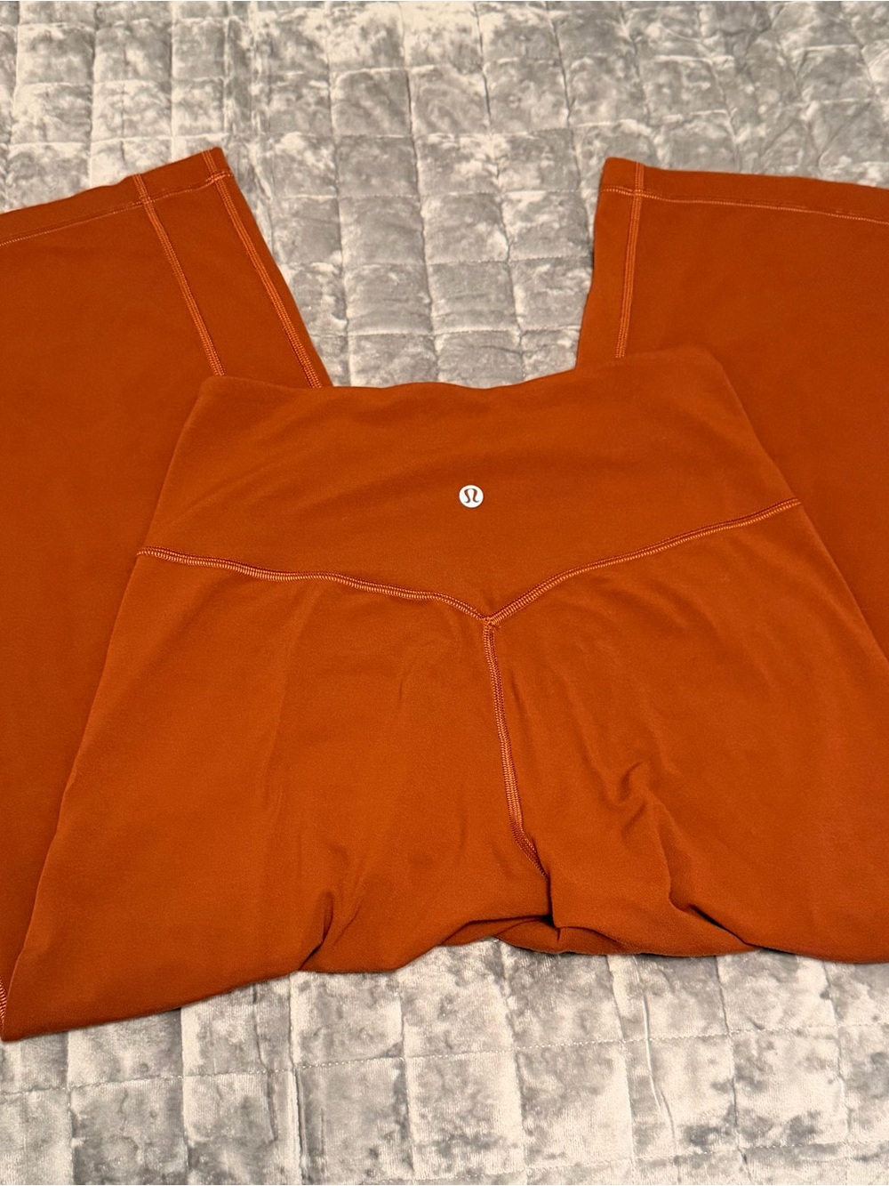 lululemon athletica Women’s High-Rise Wide-Leg Capris in Rust